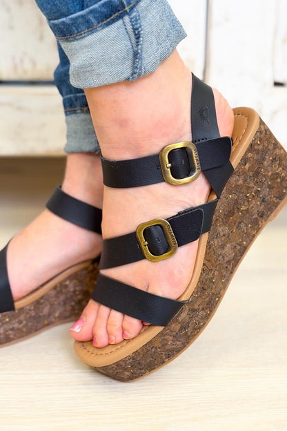 Blowfish Ali Platform Sandals - Black - By Alexa Rae