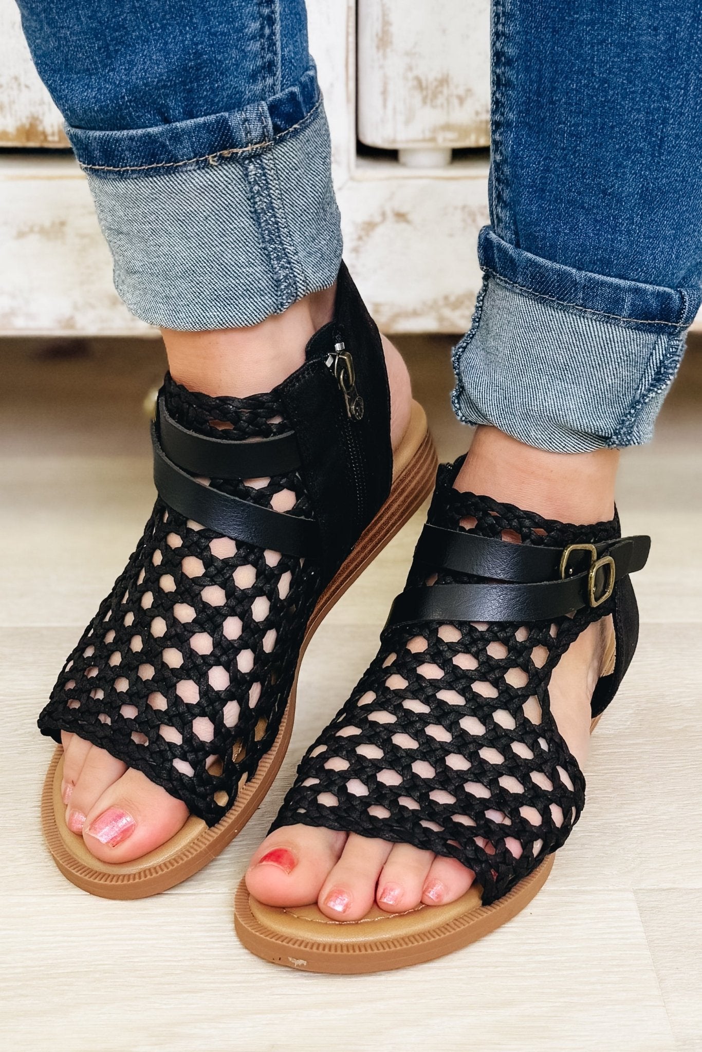 Blowfish Anuella Sandals - Black - By Alexa Rae