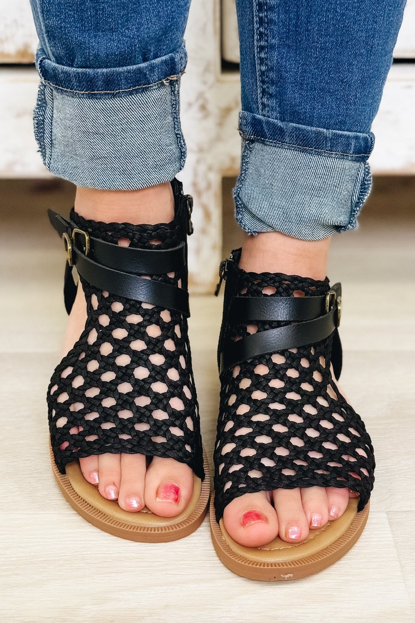 Blowfish Anuella Sandals - Black - By Alexa Rae