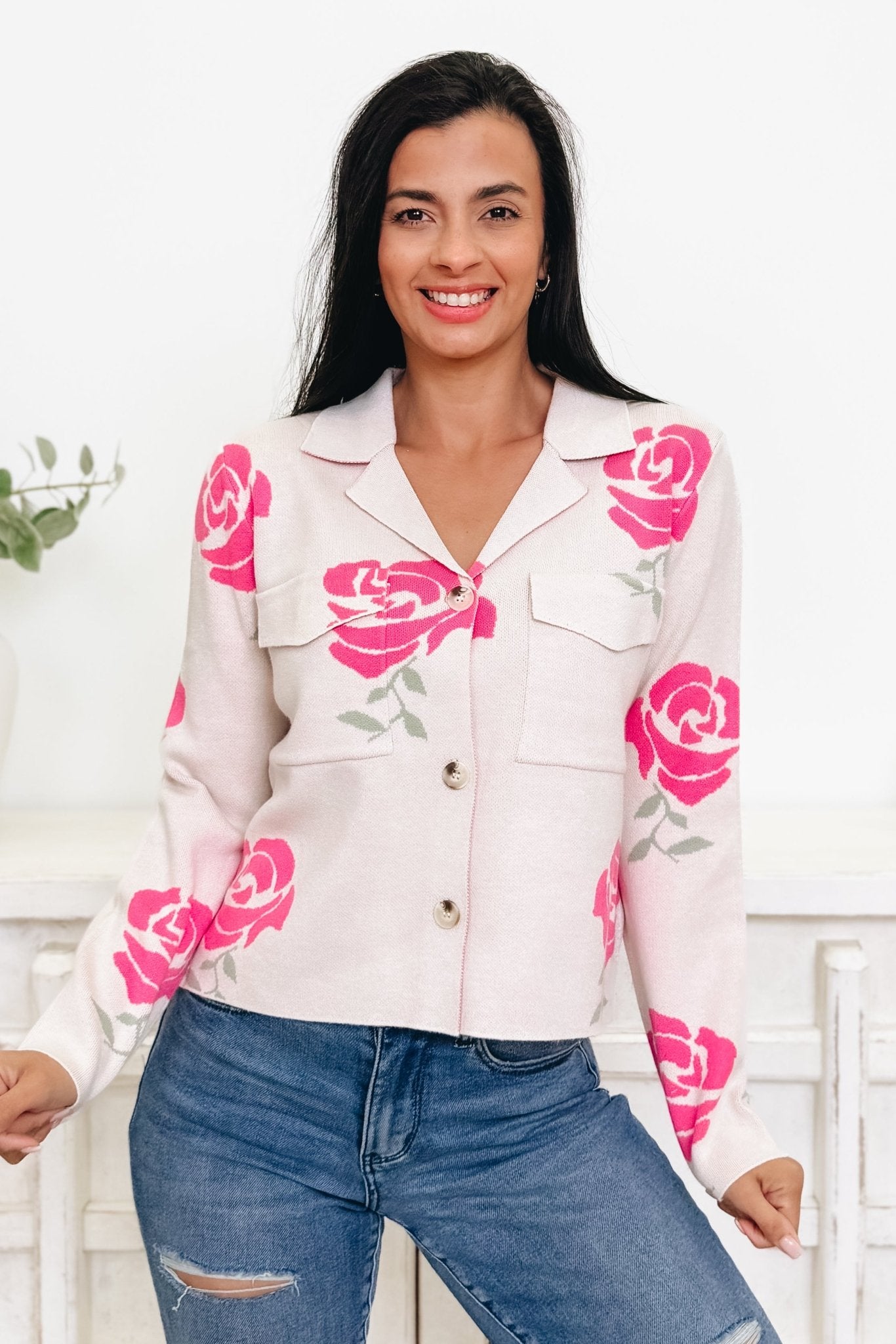 Bold Faith Floral Jacket - By Alexa Rae