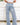 Bold Line Babe Frayed Wide Leg Pants - Denim - By Alexa Rae