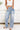 Bold Line Babe Frayed Wide Leg Pants - Denim - By Alexa Rae