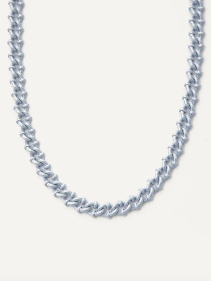 Just A Girl Necklace - Shimmer Ice Blue
