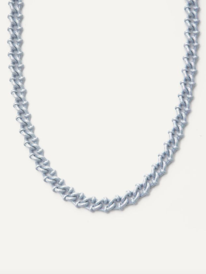 Just A Girl Necklace - Shimmer Ice Blue