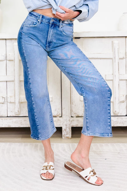 Always By My Side By Anniewear - Two Tone Barrel Jeans - 2 Colors!