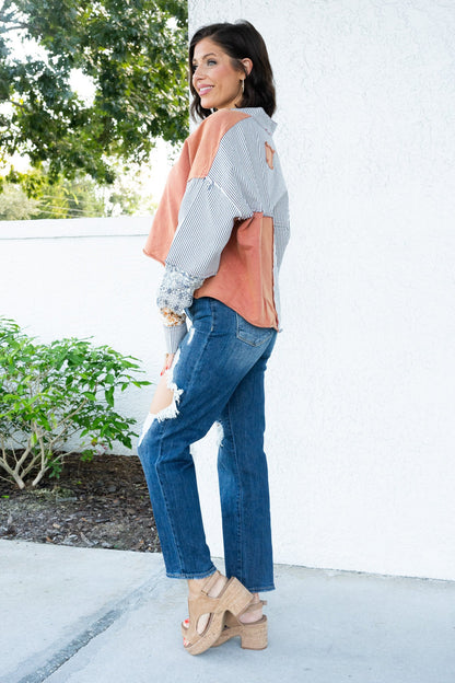 Risen Cali Girl Slim Straight Jeans - Dark