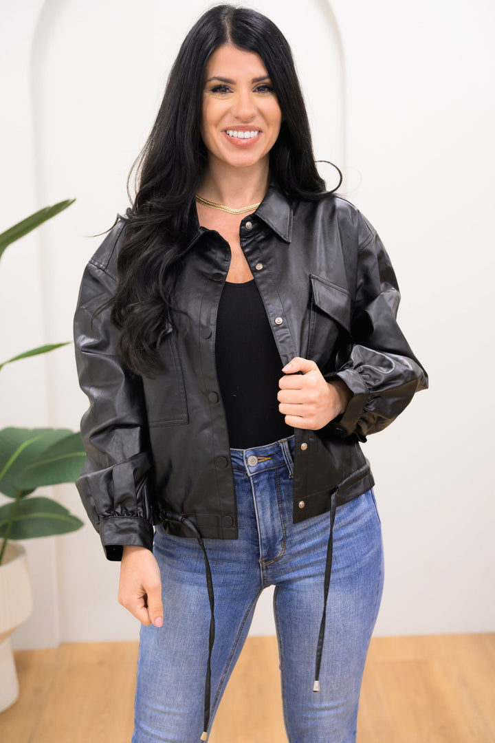 The Way To Do It Faux Leather Jacket