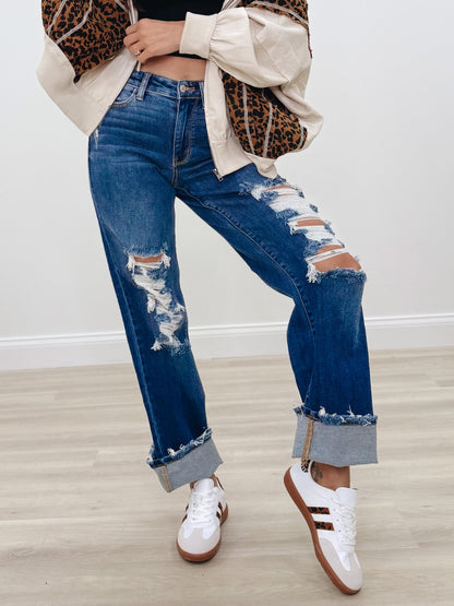 Forever Young By Judy Blue - Mid Rise Relaxed Jeans