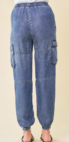 Urban Edge Denim Cargo Joggers