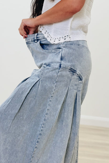 Bold & Breeze Wide Leg Pants - Denim
