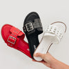 Wade Buckle Strap Flat Sandals - 3 Colors!