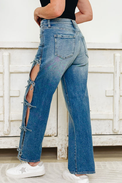 Bows Before Bros By Cello - Mid Rise Baggy Dad Jeans - Medium