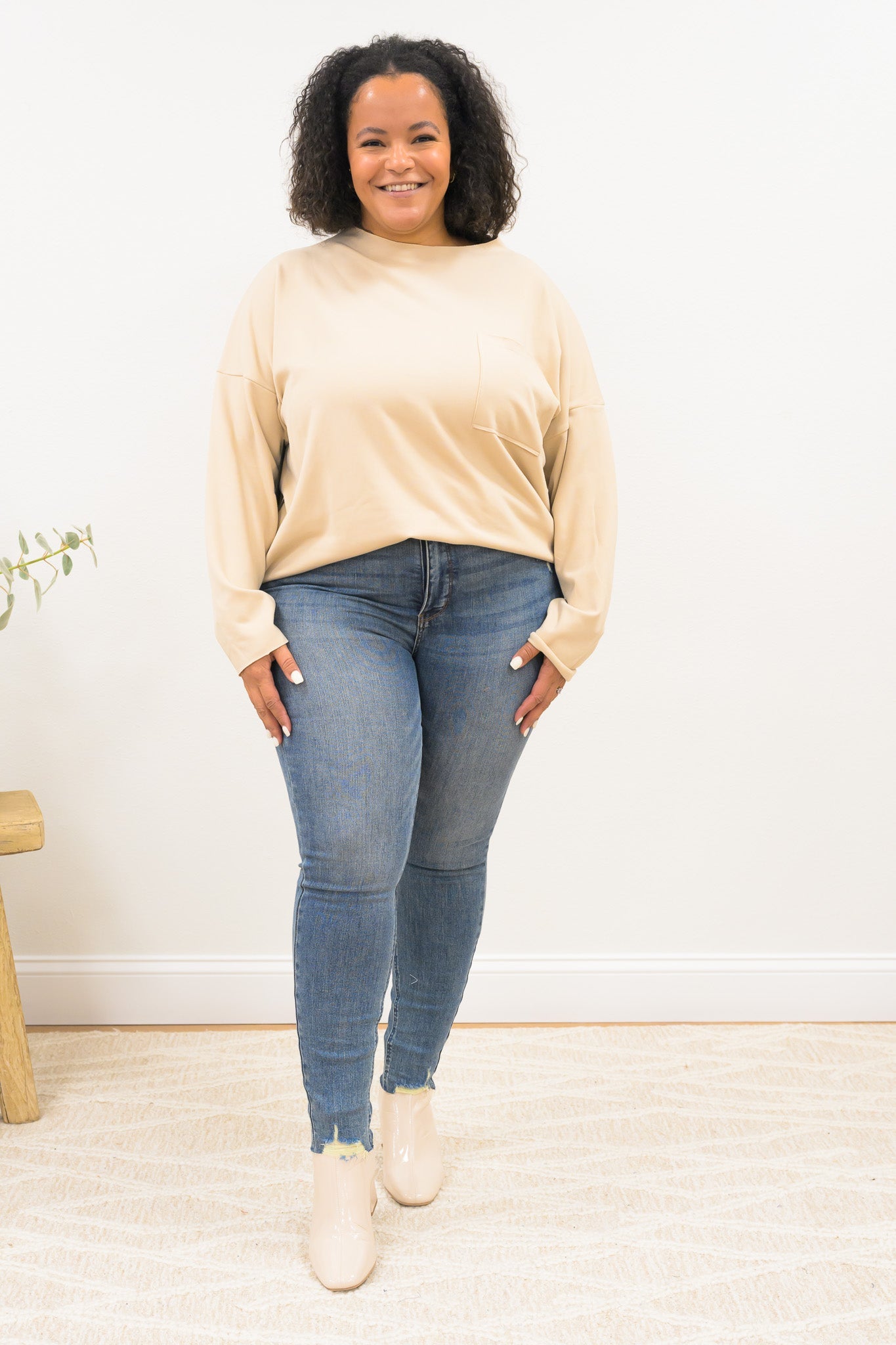 Main Squeeze By Judy Blue - High Rise Tummy Control Vintage Hem Destroy Skinny Jeans