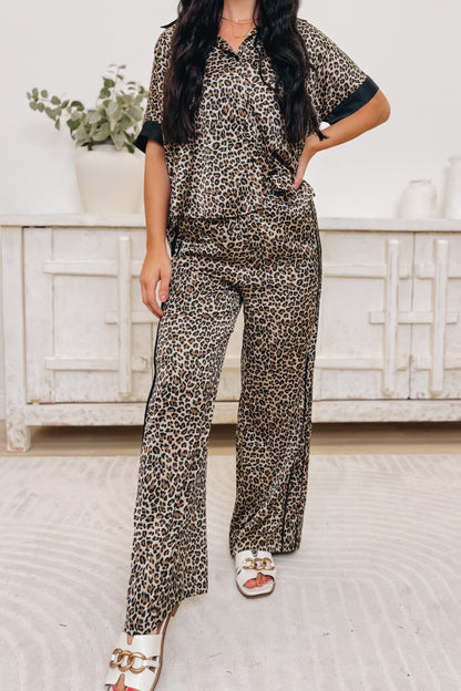 Track 'Em Down Leopard Top - Black Leopard