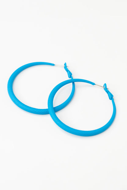 Lola Earrings - Matte Sky Blue