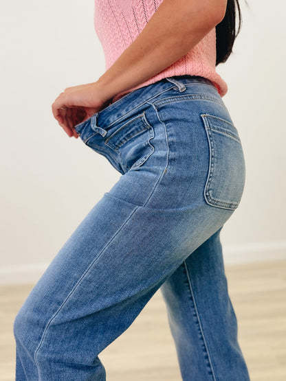 Classic Love By Mica - High Rise Wide Leg Jeans