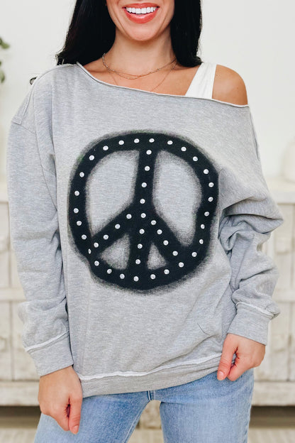 Peace Out Sweatshirt - 2 Colors!