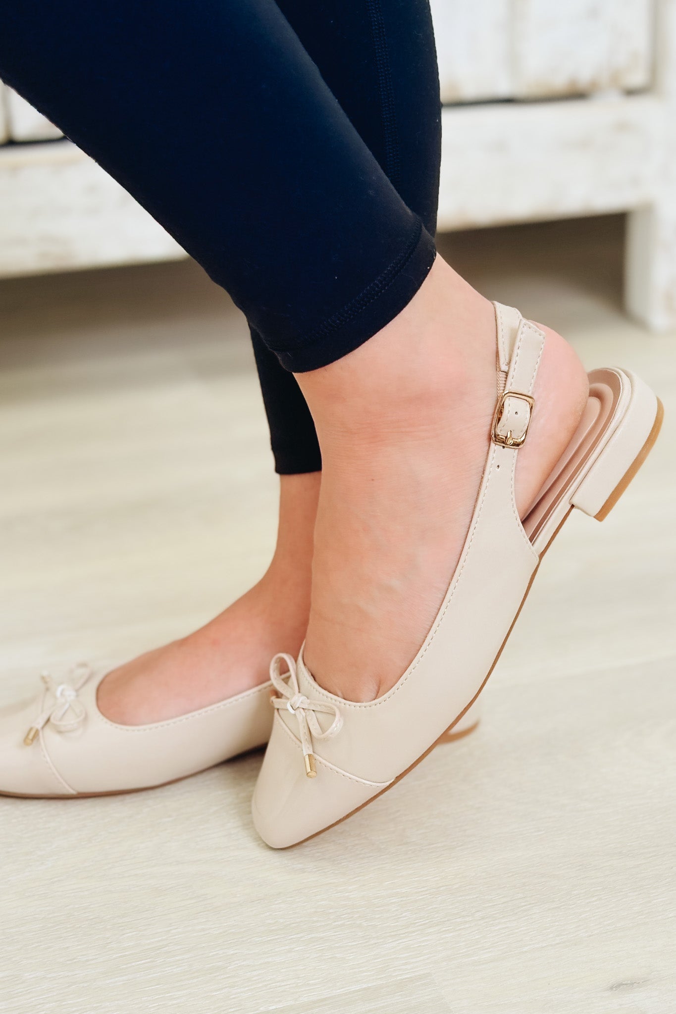 Fresh Sling Back Flats - Nude