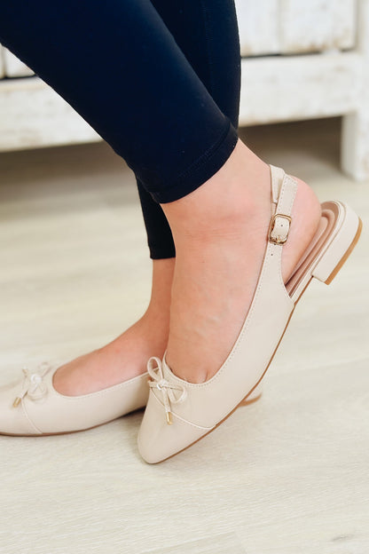 Fresh Sling Back Flats - Nude