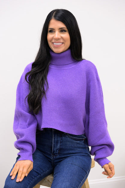 Let Your Light Shine Cropped Sweater - 4 Colors!