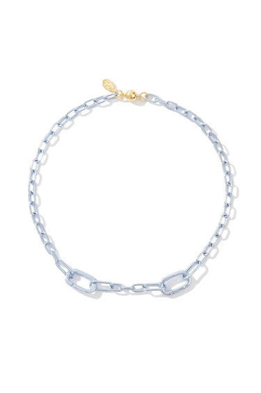 We Belong Together Necklace - Liquid Metallic Ice Blue