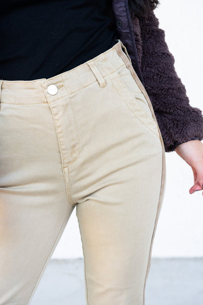 Risen Top Gun Jogger Jeans - Sand