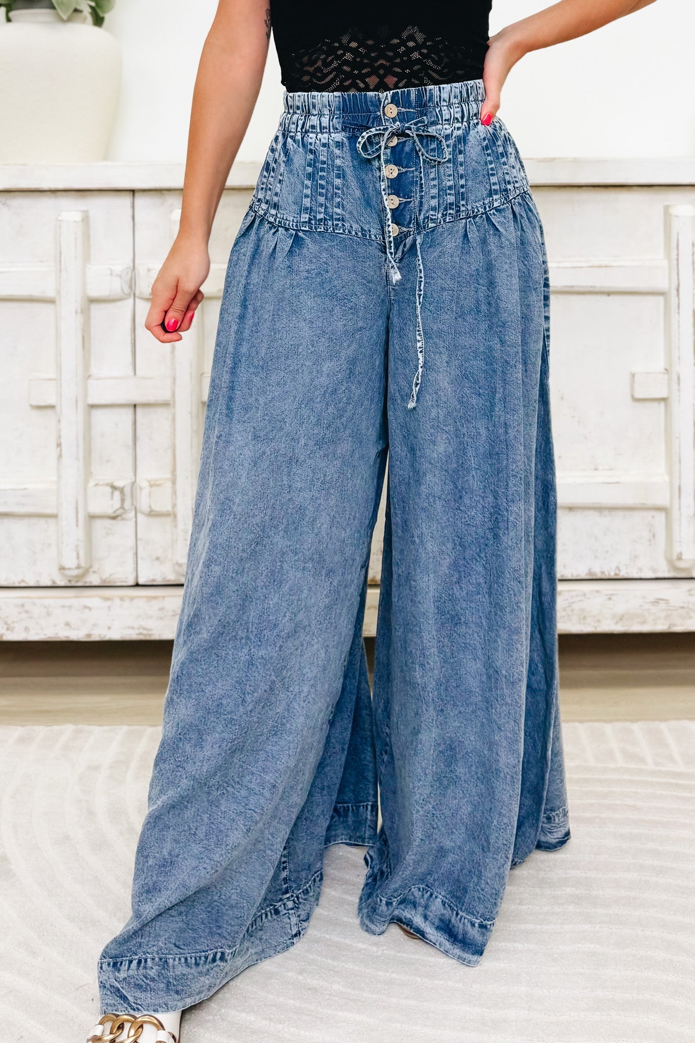 Back At It Pants - Denim