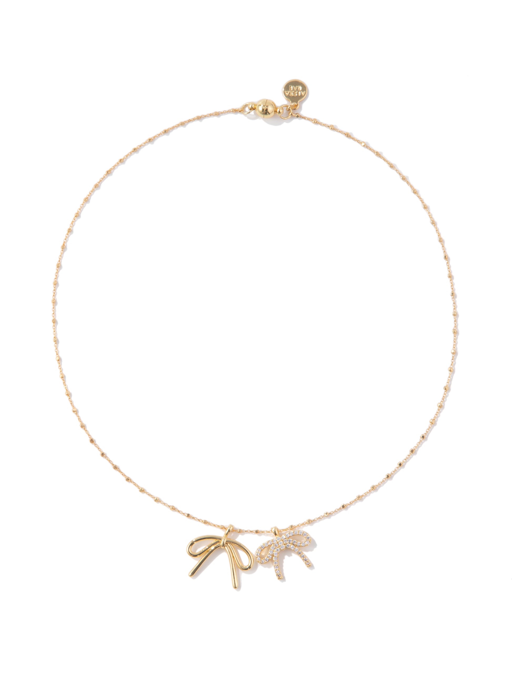 Double Bow Necklace