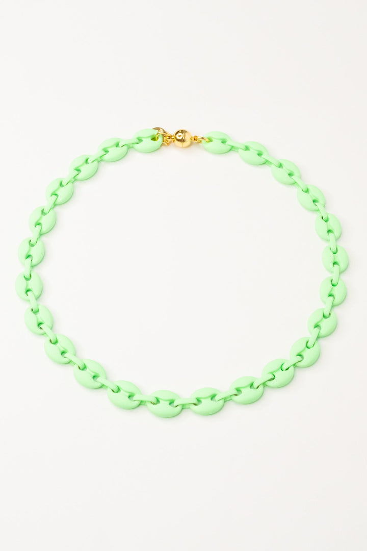 Alaia Necklace - Matte Neon Green