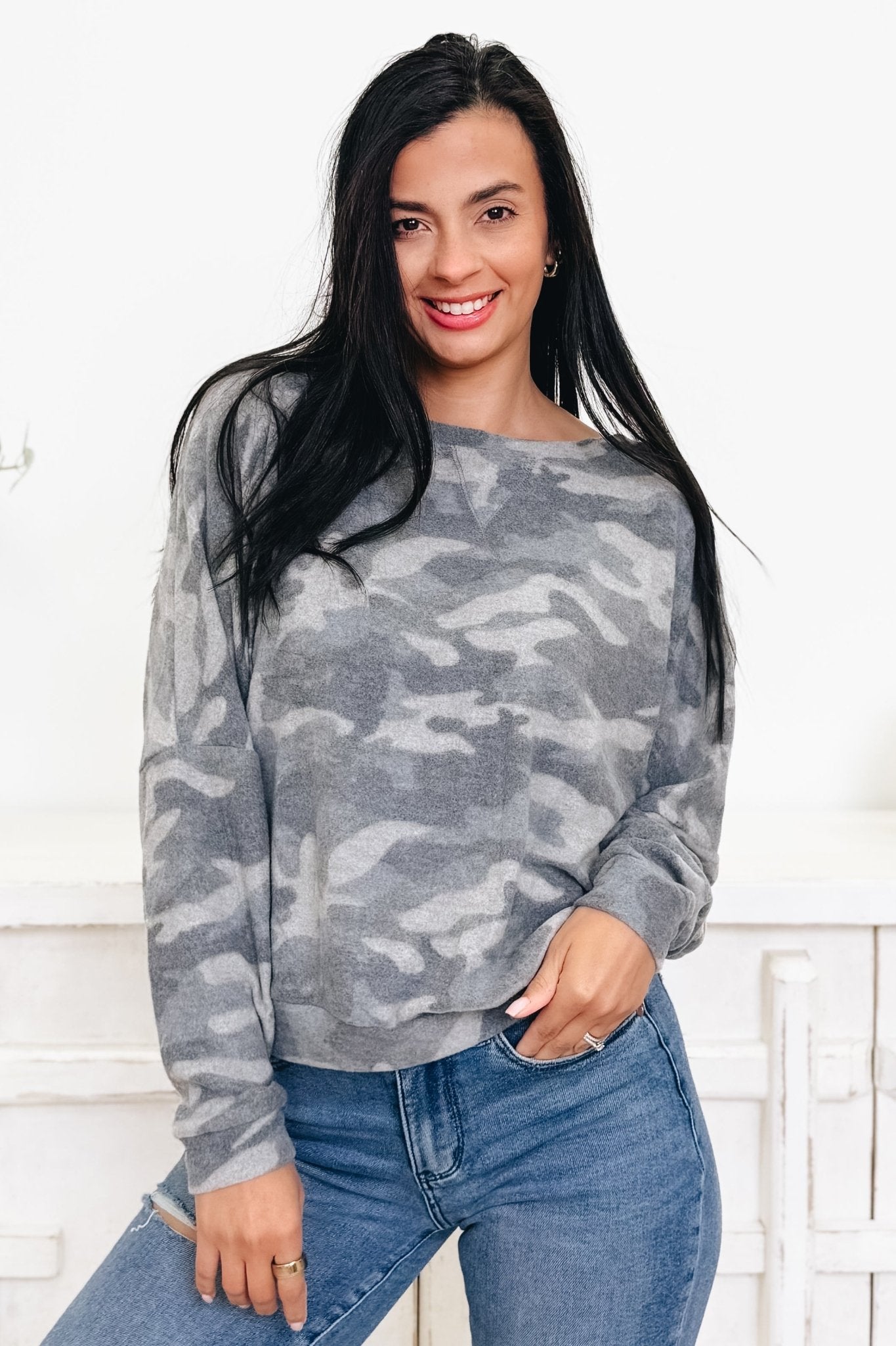 Catching You Camo Top - By Alexa Rae