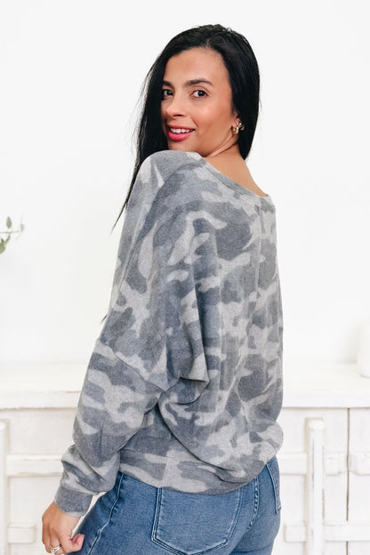 Catching You Camo Top - By Alexa Rae