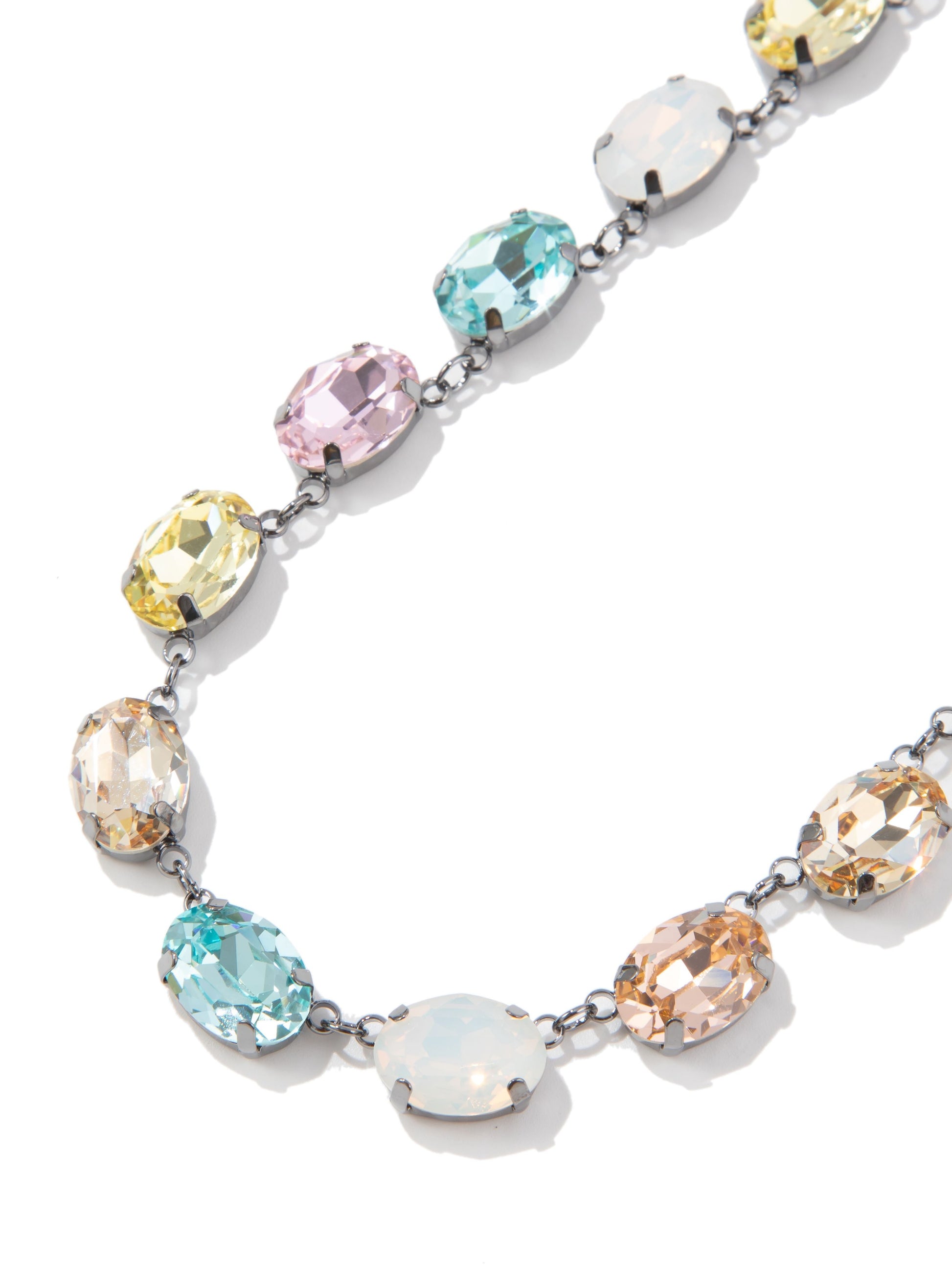 Night Lights Necklace - Gunmetal Multi
