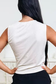 Cinch In A Pinch Top - Natural