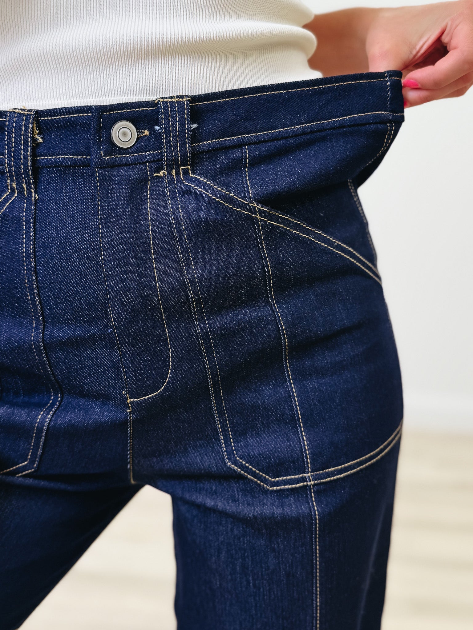 City Cool Wide Leg Jeans - Denim