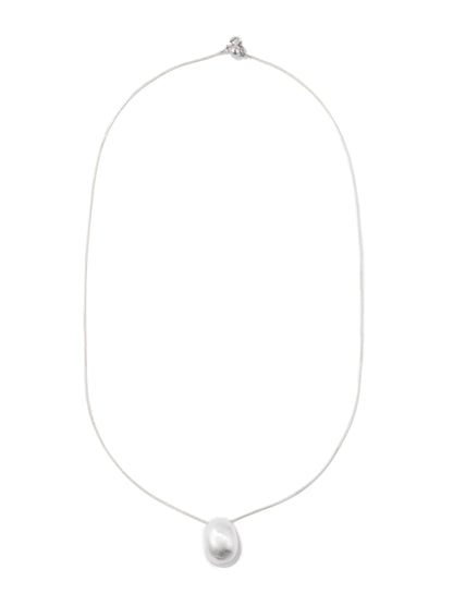 Take On Me Necklace - Liquid Metallic Pearl White