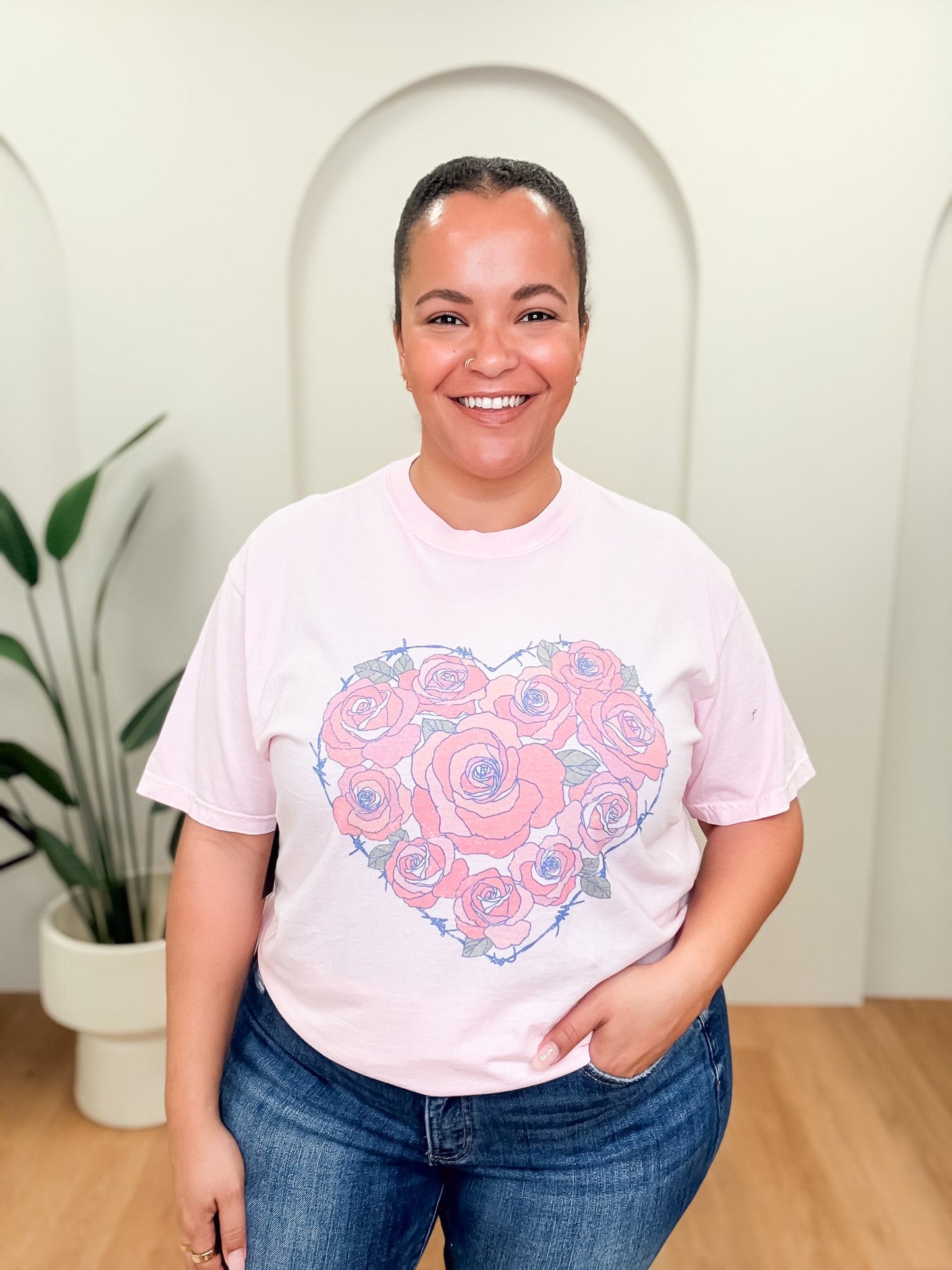 Heart Flowers Tee