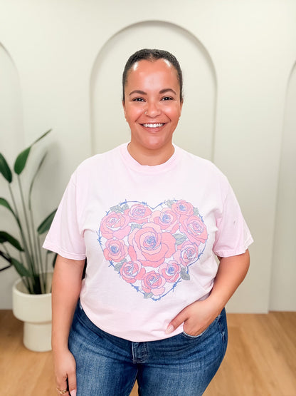Heart Flowers Tee