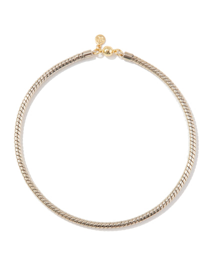 Molly Necklace - Metallic Linen