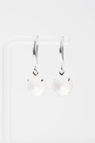 Kaya Earrings - Liquid Metallic Pearl White