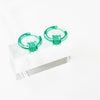 Palazzo Earrings - Metallic Aquamarine