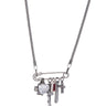 Charmed Life Necklace Blessed - Gunmetal - By Alexa Rae