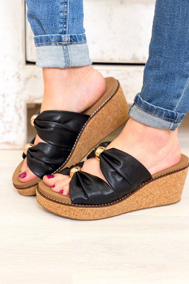 Corky's Miss Understood Wedges - Black - By Alexa Rae