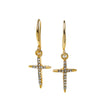 Cross Of Hope Earrings - Gold