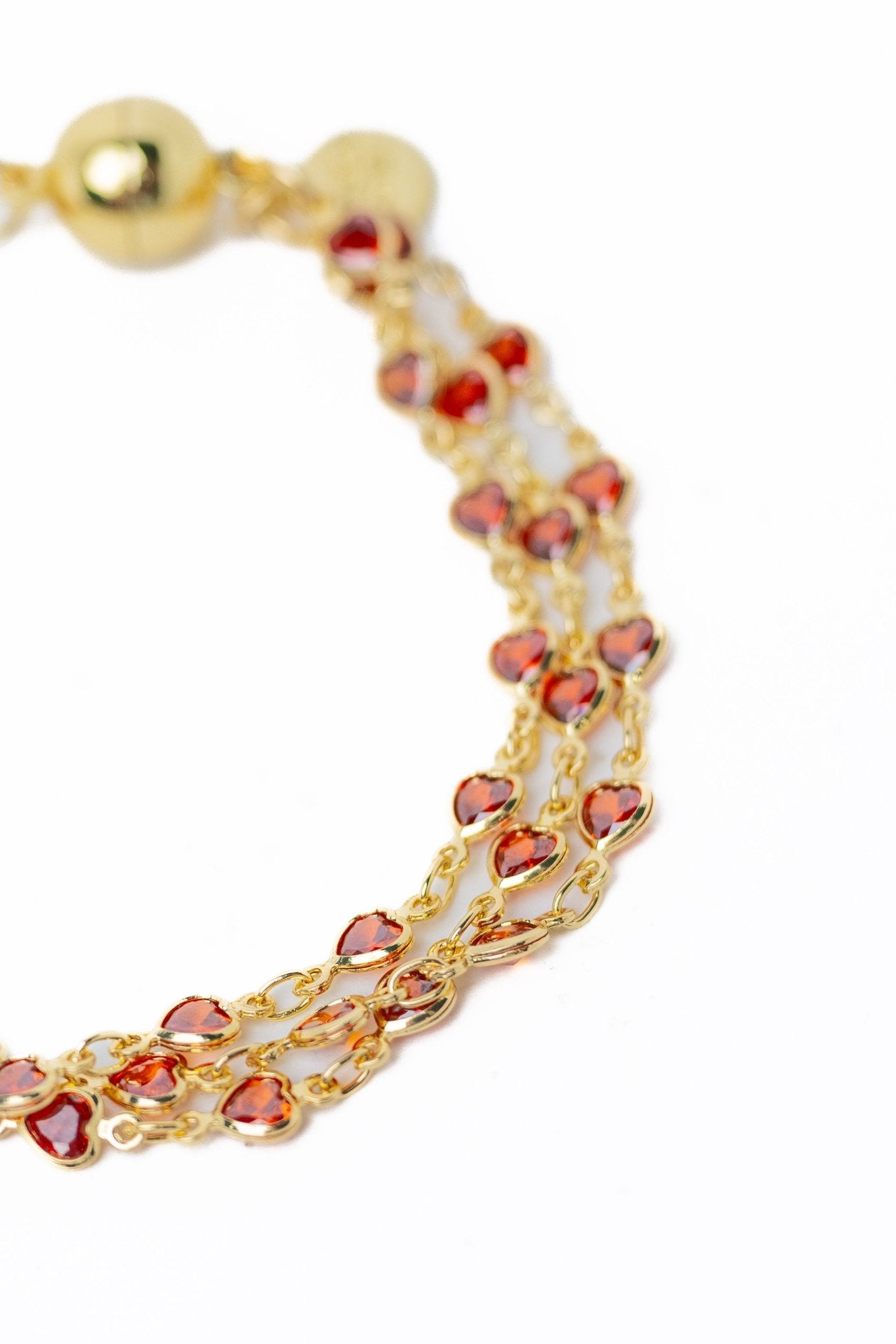 Cupids Kiss Bracelet - Ruby - By Alexa Rae