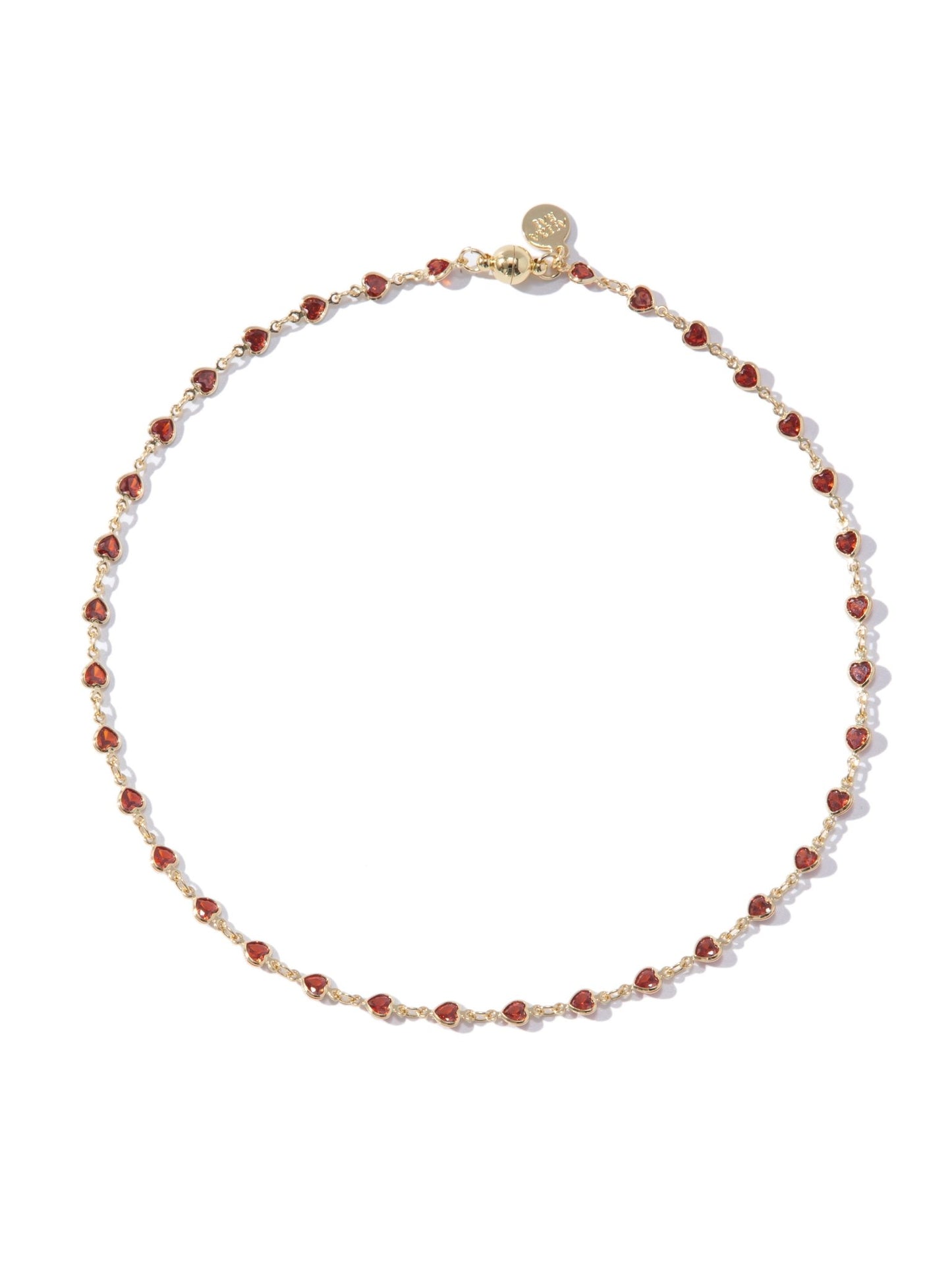 Cupids Kiss Necklace - Ruby - By Alexa Rae