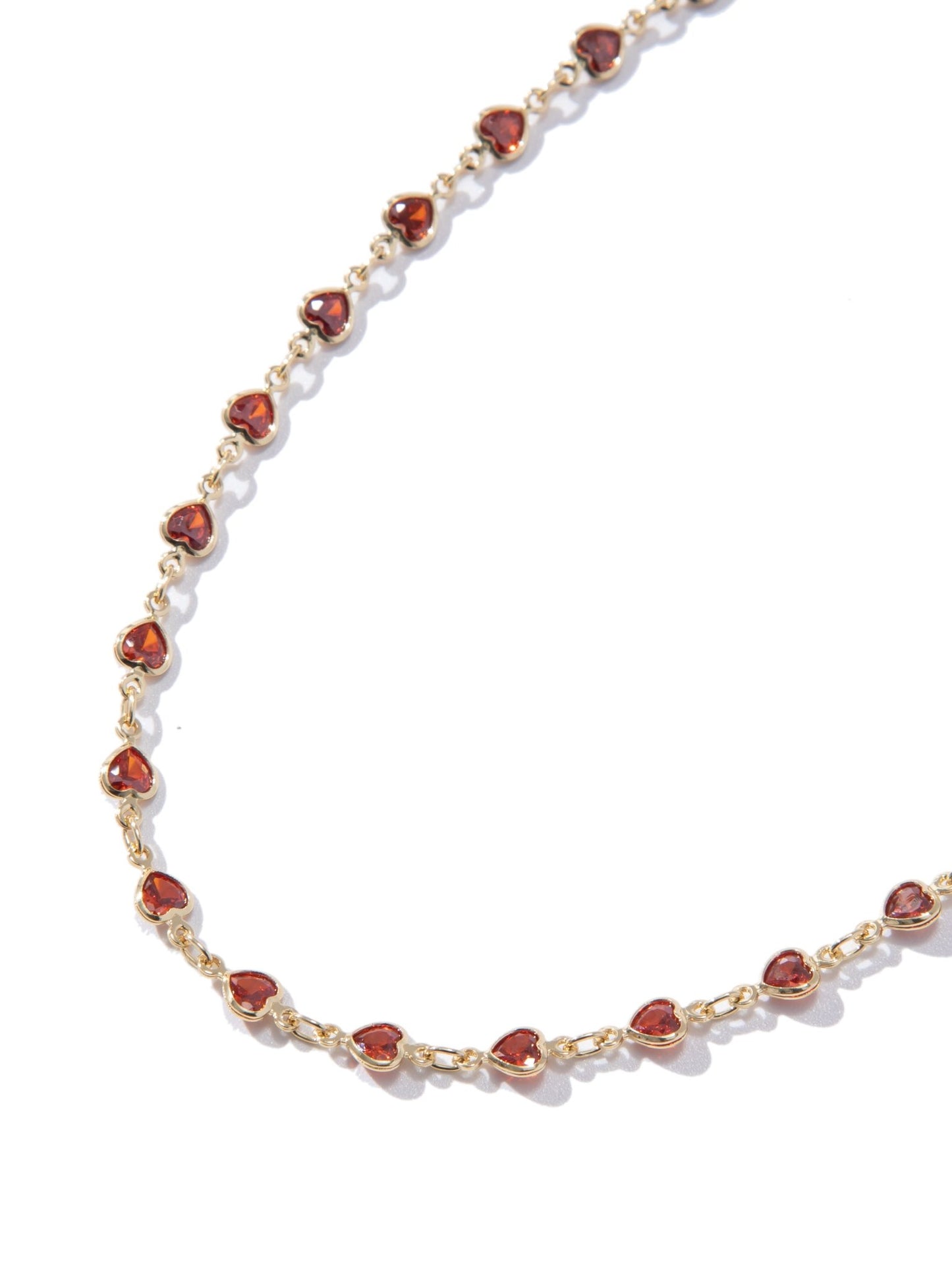 Cupids Kiss Necklace - Ruby - By Alexa Rae