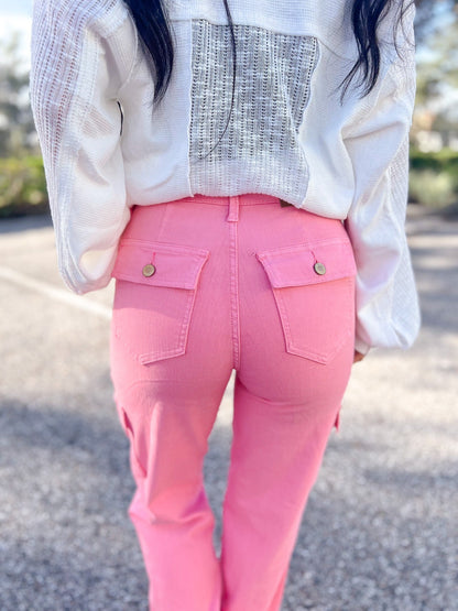 Judy Blue Candy Land High Rise Garment Dyed Straight Jeans *JB