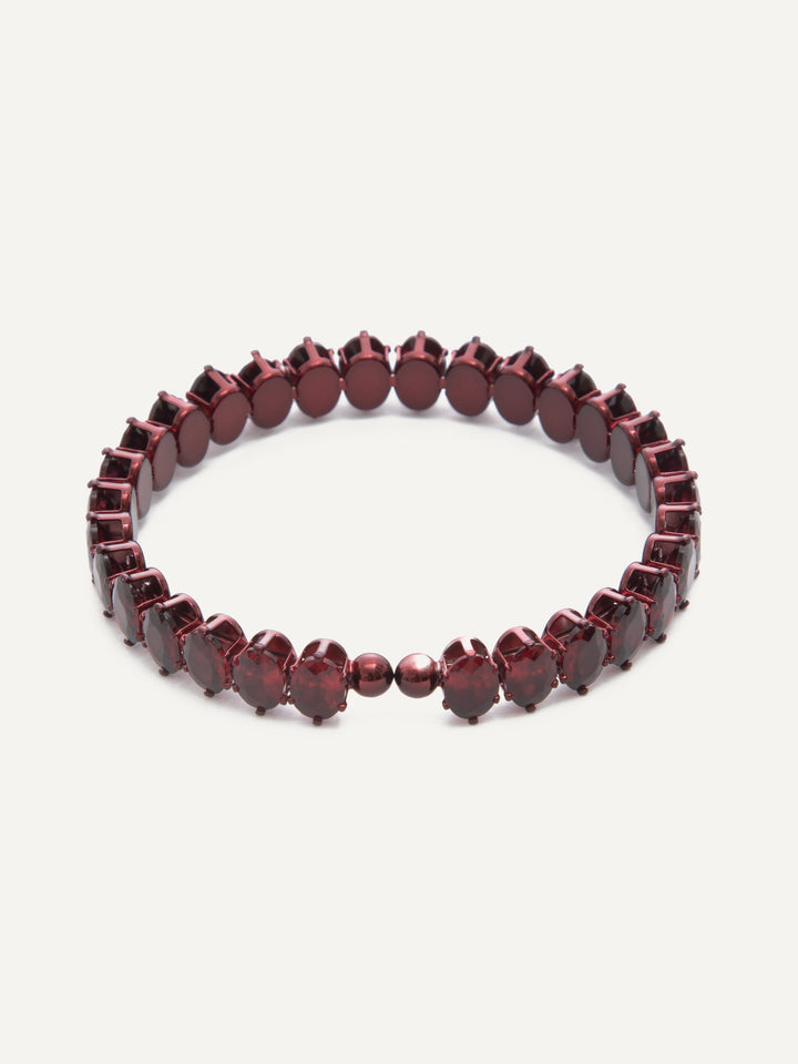 Ice Age Bracelet - Metallic Merlot