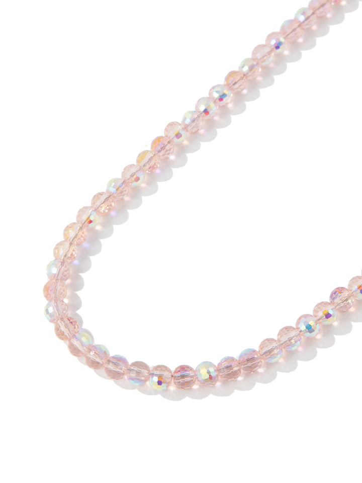 Pink Sands Glow Necklace - Pink AB