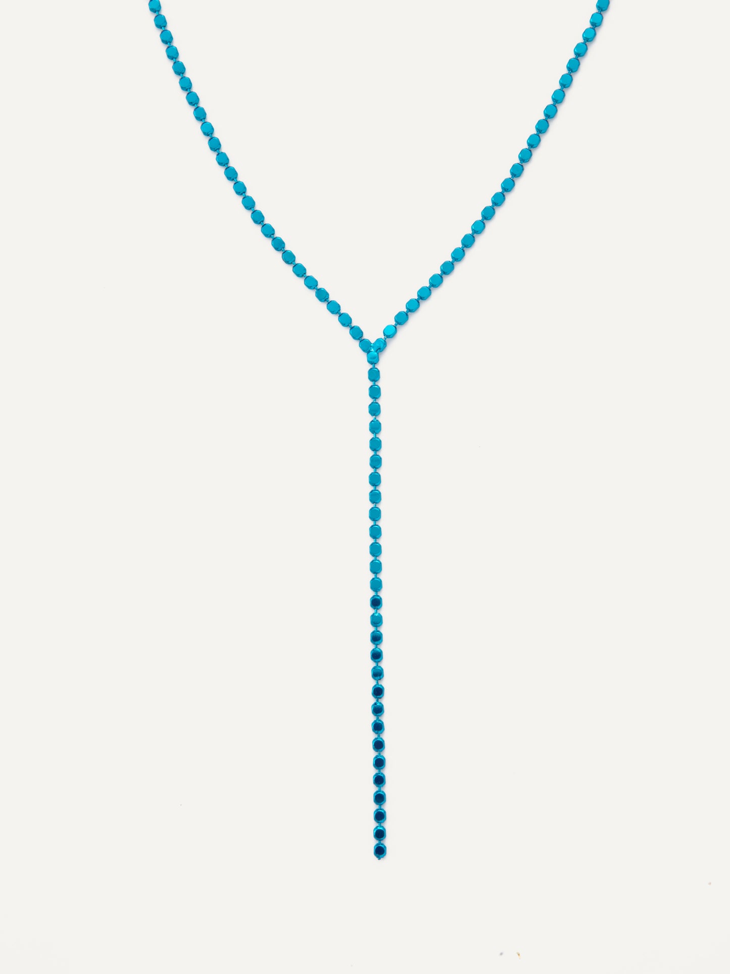 How Sweet It Is Necklace - Liquid Metallic Blue Lagoon